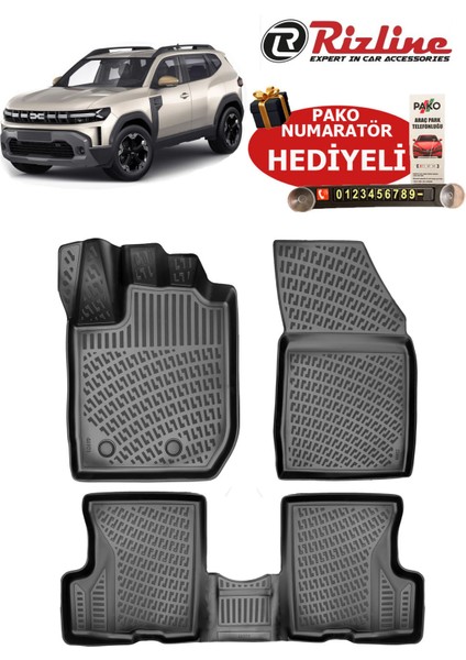 Dacia Duster 4x2 4x4 2023 Sonrası Havuzlu Paspas