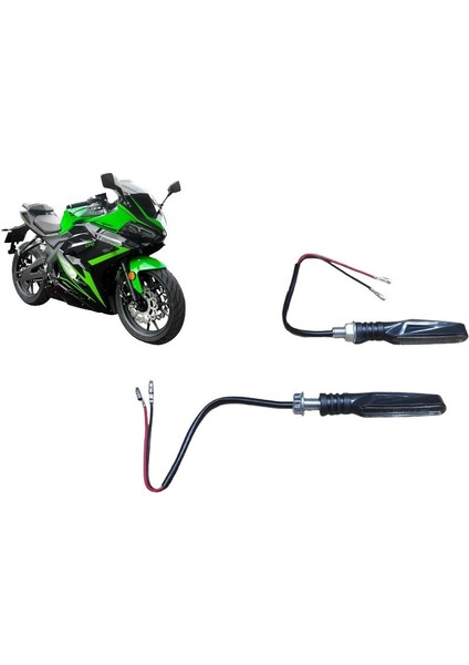 Yuki Gp2 Taro Kırmızı Park - Kırmızı Çakar - Sarı Kayan LED Sinyal Takımı