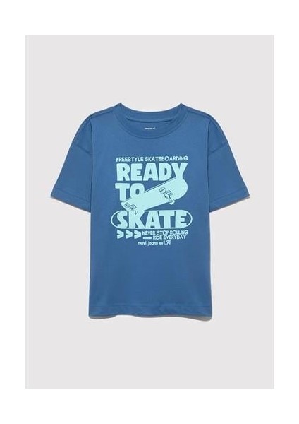 Ready To Skate Kaykay Baskılı Tişört indirimleri