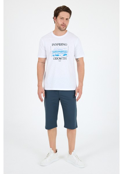 Erkek %100 Pamuk Bisiklet Yaka Kısa Kollu Baskılı T-Shirt Rahat ve Şık Günlük Erkek Tişört 0012 modelleri