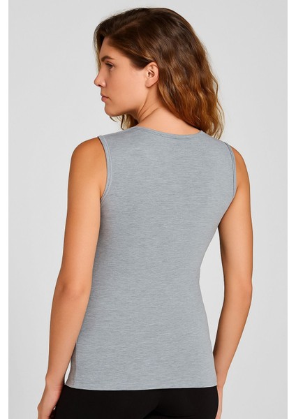 Berrak Kadın 2'li Kalın Askılı Bisiklet Yaka Elestan Atlet modelleri