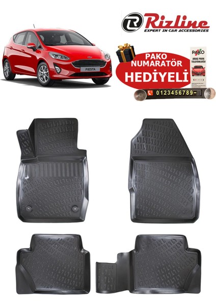 Ford Fiesta 2018 Sonrası Havuzlu Paspas
