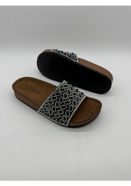 Incili Taşlı Kadın Terlik modelleri