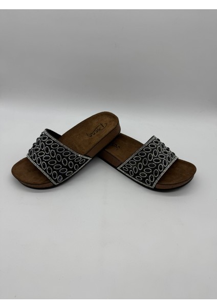 Incili Taşlı Kadın Terlik indirimleri