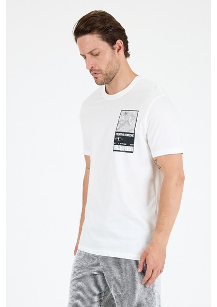 Erkek Bisiklet Yaka Baskılı T-Shirt – %100 Pamuk – Rahat ve Tarz Kısa Kollu Erkek Tişört 0022 modelleri