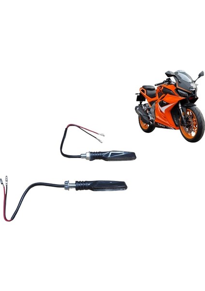 Yuki Gp1 Taro Kırmızı Park - Kırmızı Çakar - Sarı Kayan LED Sinyal Takımı