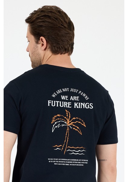 Erkek %100 Pamuk Bisiklet Yaka Kısa Kollu Baskılı T-Shirt Rahat ve Şık Günlük Erkek Tişört 0027 fırsatları