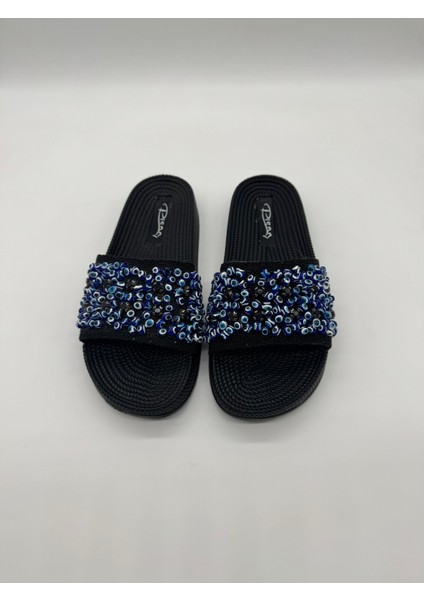 Nazar Boncuklu Ortopedik Kadın Terlik fırsatları