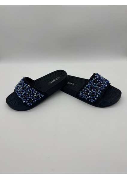 Nazar Boncuklu Ortopedik Kadın Terlik indirimleri