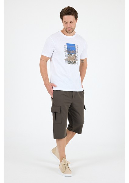 Erkek %100 Pamuk Bisiklet Yaka Kısa Kollu Baskılı T-Shirt Rahat ve Şık Günlük Erkek Tişört 0026 modelleri