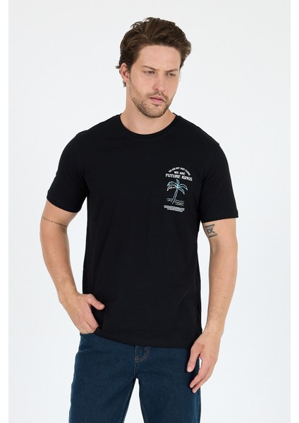 Erkek %100 Pamuk Bisiklet Yaka Kısa Kollu Baskılı T-Shirt Rahat ve Şık Günlük Erkek Tişört 0027 fiyatları