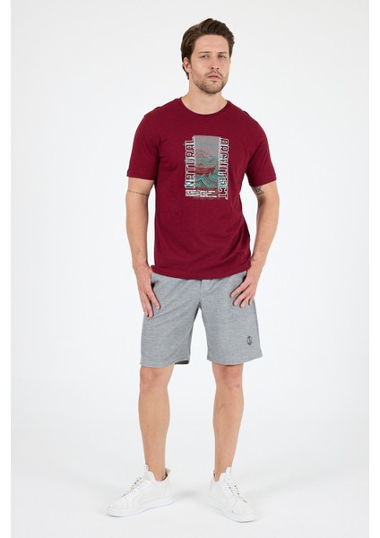 Erkek %100 Pamuk Bisiklet Yaka Kısa Kollu Baskılı T-Shirt Rahat ve Şık Günlük Erkek Tişört 0026 modelleri