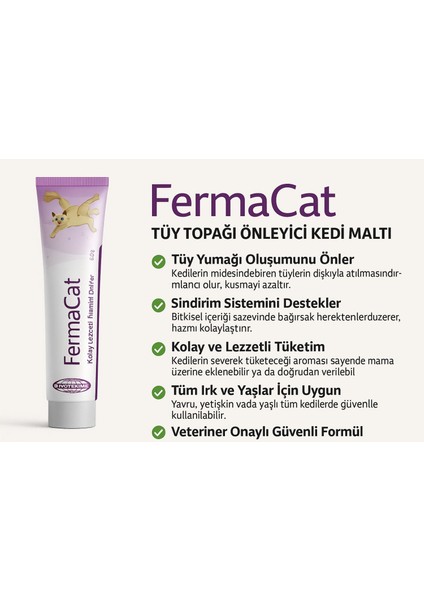 Fermacat Tüy Topağı Önleyici Kedi Maltı 80 gr modelleri