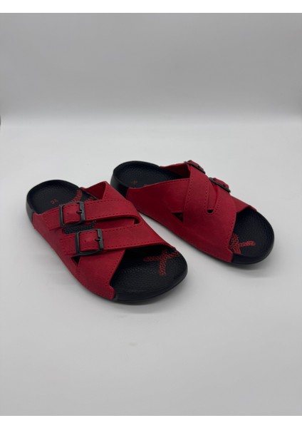Çapraz Çift Tokalı Kadın Terlik