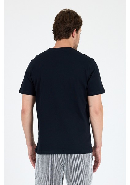 Erkek Bisiklet Yaka Baskılı T-Shirt – %100 Pamuk – Rahat ve Tarz Kısa Kollu Erkek Tişört 0022 indirimleri