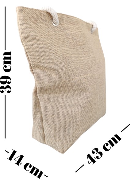 Kadın Plaj Çantası Fermuarlı İpli İçi Astarlı Yumuşak Saplı Jüt Hasır Kumaş fiyatları