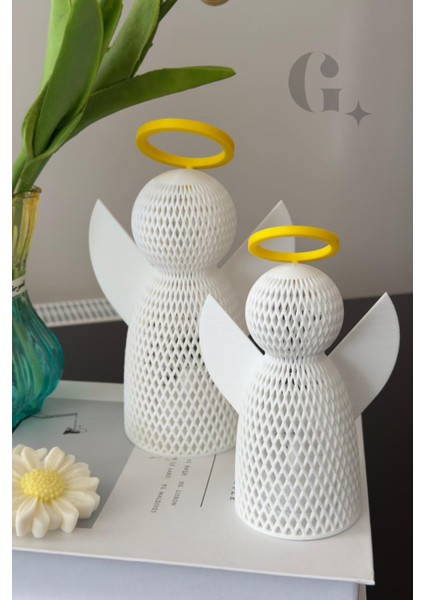 Ikili Koruyucu Melek Figürü LED Mumlar ile Birlikte modelleri