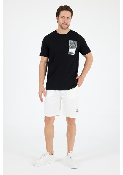 Erkek Bisiklet Yaka Baskılı T-Shirt – %100 Pamuk – Rahat ve Tarz Kısa Kollu Erkek Tişört 0022 modelleri