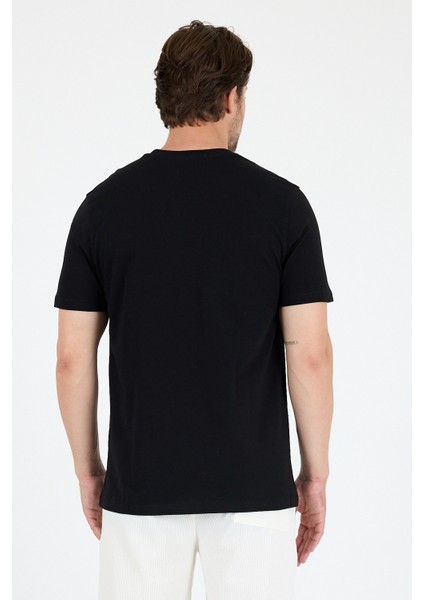 Erkek Bisiklet Yaka Baskılı T-Shirt – %100 Pamuk – Rahat ve Tarz Kısa Kollu Erkek Tişört 0022 indirimleri