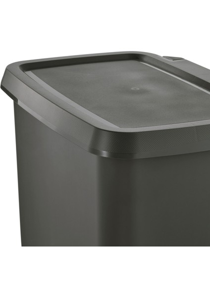 Knöckla Banyo Çöp Kutusu Koyu Gri 25 Lt Pedallı Yumuşak Kapanır Çöp Kovası fiyatları