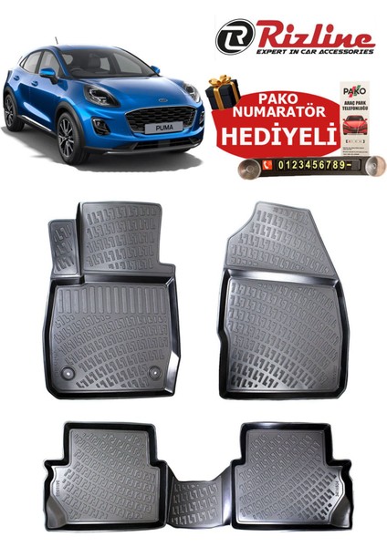 Ford Puma 2019 Sonrası Havuzlu Paspas