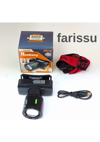 Şarjlı Kafa Lambası KX-1832 | 60W LED Zoomlu | 3000MAH | Kamp & Açık Hava Kullanımı fiyatları
