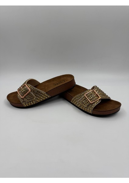 20050-020 Tek Tokalı Taşlı Ortopedik Kadın Ev Terliği indirimleri