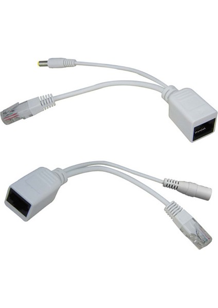 Pasif Ip Kamera Poe Enjektör Poe Splitter Çifti Poesiz Kamera Ekipmanı 5V 12V Uygun