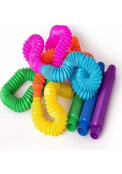 Pop Tubes Katlanır Boru Oyuncak 5 Renkli Set fiyatları