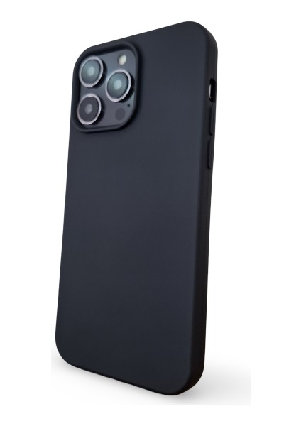 iPhone 14 Pro Max Uyumlu Kılıf Kadife Lansman Soft Yumuşak Liquid Silikon Kamera Korumalı Kapak