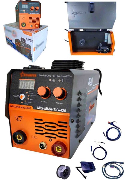 Mıg Mma Tıg 420 Amper Hem Elektrot Gazsız Gazaltı Kaynak Makinesi 3 Fonksiyonlu Sınıfının En Iyisi
