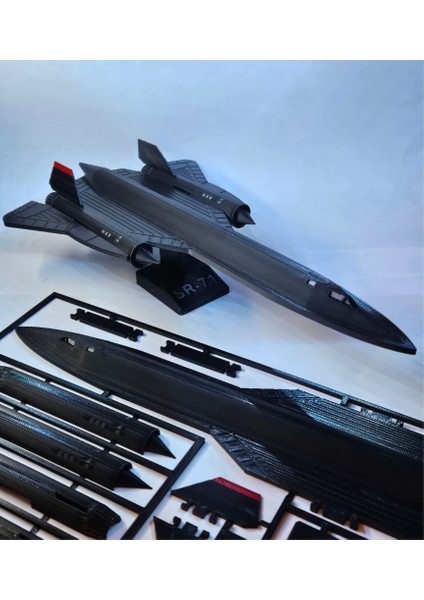 Uçak Puzzle-Sr-71 Plane Kit Card