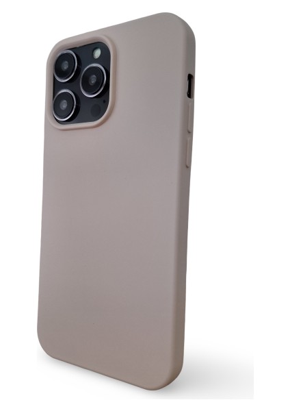 iPhone 14 Pro Max Uyumlu Kılıf Kadife Lansman Soft Yumuşak Liquid Silikon Kamera Korumalı Kapak