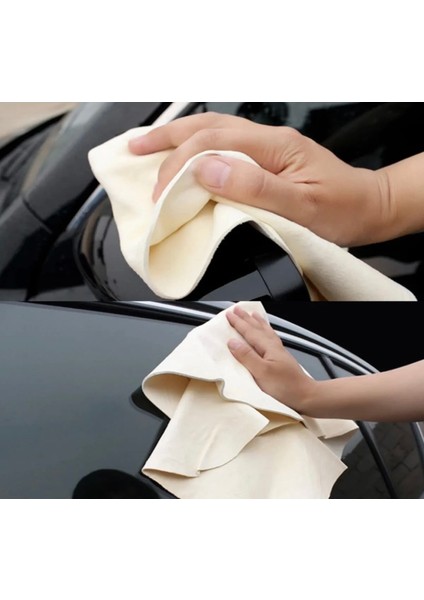 Life %100 Gerçek Koyun Derisi Güderi Temizlik Bezi 55CM x 30CM 1 Adet indirimleri