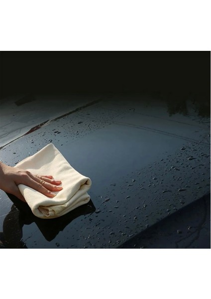 Life %100 Gerçek Koyun Derisi Güderi Temizlik Bezi 55CM x 30CM 1 Adet