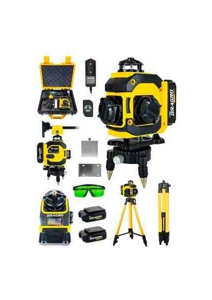 16 Köşe Tripodlu Lazer Terazi Dijital Göstergeli Otomatik Çizgi Hizalama Yeşil Metre fiyatları