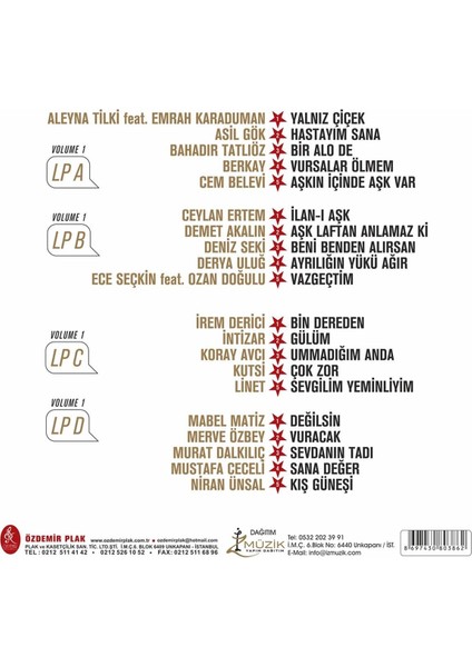 Yıldız Tilbe'nin Yıldızlı Şarkıları Volume 1 (2 Plak) fiyatları