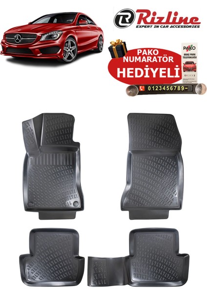 Mercedes Cla 2013-2019 Havuzlu Paspas