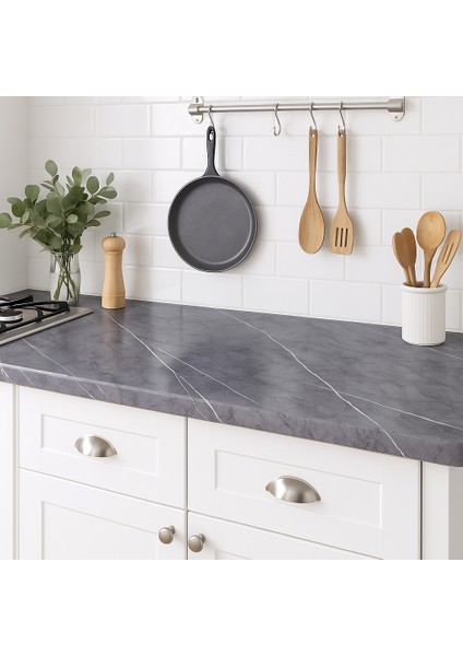 Kendinden Yapışkanlı Mermer Desen Folyo Mutfak Banyo Tezgah Duvar Masa Kaplama 60CMX300CM fırsatları