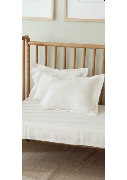 Beyaz Bebek Nevresim 100X150 cm | +1 Adet Kapaklı Yastık Kılıfı 35X45 cm | %90 Pamuk fiyatları
