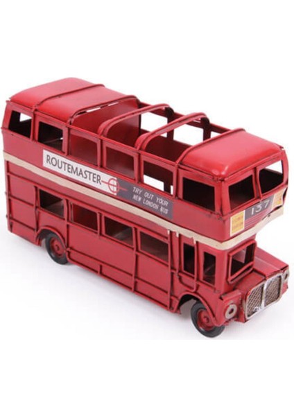 Dekoratif Metal Araba Londra Şehir Otobüsü Kalemlik fiyatları