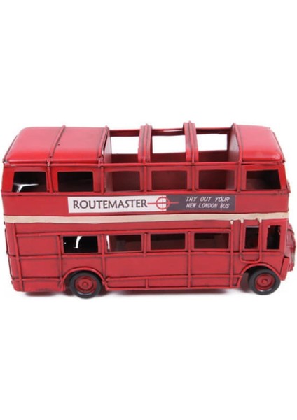 Dekoratif Metal Araba Londra Şehir Otobüsü Kalemlik modelleri