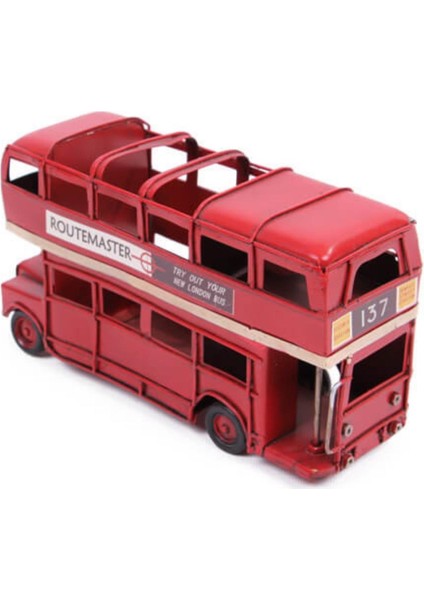 Dekoratif Metal Araba Londra Şehir Otobüsü Kalemlik fırsatları