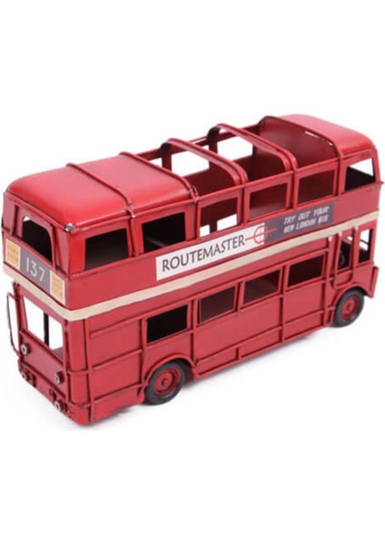 Dekoratif Metal Araba Londra Şehir Otobüsü Kalemlik indirimleri