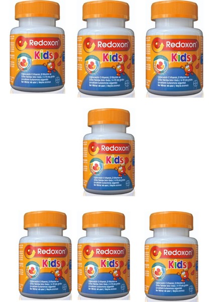 Kids Çiğnenebilir 60 Tablet 7 Li Paket