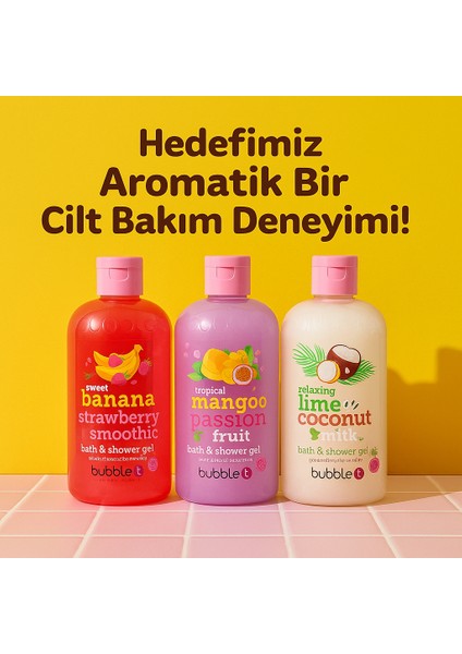 Smoothie Duş Jeli 3’lü Set (3 X 500 ML) – Hindistan Cevizi, Muz & Çilek Aromalı fiyatları