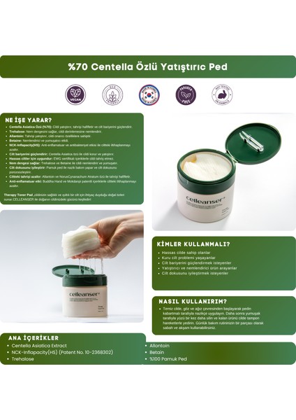 Theraph Toner Pad Yatıştırıcı Peeling Ped fırsatları