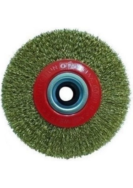 Hawk 10107 Daire Fırça Sarı Telli 175X25 mm