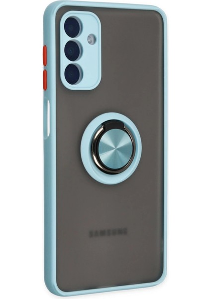 Samsung Galaxy A04S Kılıf Montreal Yüzüklü Silikon Kapak - Buz Mavi - TYIGO5768-5908 fiyatları
