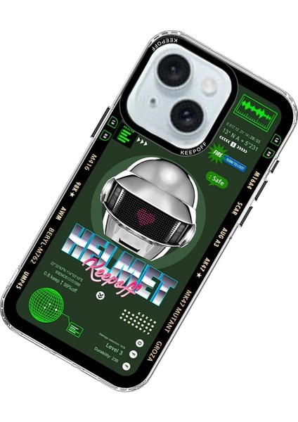 iPhone 15 Parallel Space Time Magsafe Kapak - Metal Confession - TYIGO1024-9446 modelleri